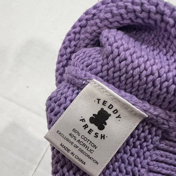 Teddy Fresh Lavender Sweater with Glitter Bear - Picture 4 of 4